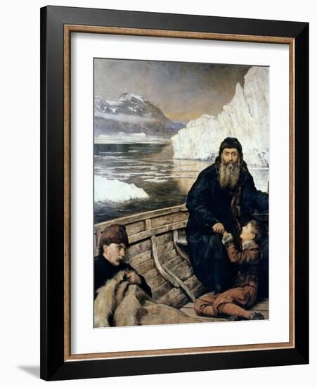 Henry Hudson And Son-John Collier-Framed Giclee Print