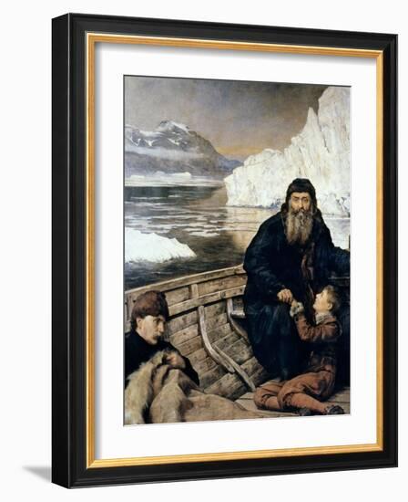 Henry Hudson And Son-John Collier-Framed Giclee Print