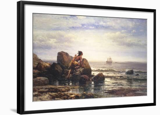 Henry Hudson Entering New York, 1892-Thomas Moran-Framed Premium Giclee Print