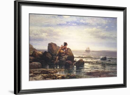 Henry Hudson Entering New York, 1892-Thomas Moran-Framed Premium Giclee Print