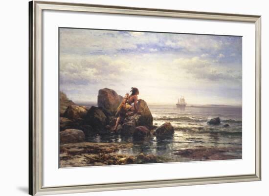 Henry Hudson Entering New York, 1892-Thomas Moran-Framed Premium Giclee Print