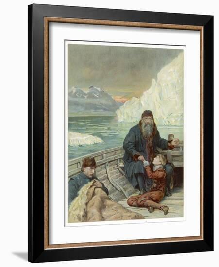 Henry Hudson is Cast Adrift-John Collier-Framed Art Print