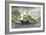 Henry Hudson's Ship, Half-Moon, Ascending the Hudson River, c.1609-null-Framed Giclee Print