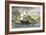 Henry Hudson's Ship, Half-Moon, Ascending the Hudson River, c.1609-null-Framed Giclee Print