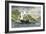 Henry Hudson's Ship, Half-Moon, Ascending the Hudson River, c.1609-null-Framed Giclee Print