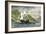 Henry Hudson's Ship, Half-Moon, Ascending the Hudson River, c.1609-null-Framed Giclee Print