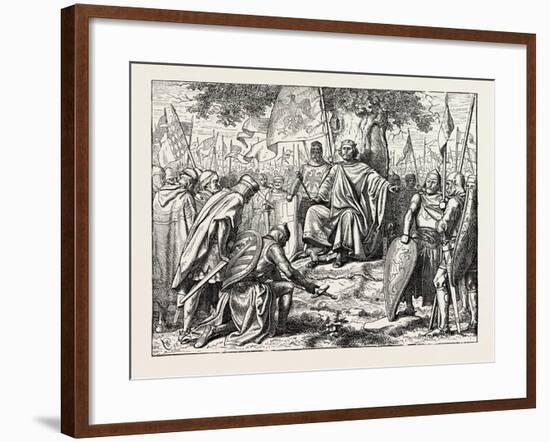 Henry I. Receiving the Homage of Vassal Chiefs-null-Framed Giclee Print