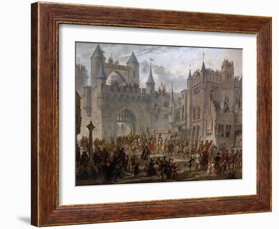 Henry II, 1519-59 King of France, entering Metz, France, 18 April 1552-Auguste Migette-Framed Giclee Print