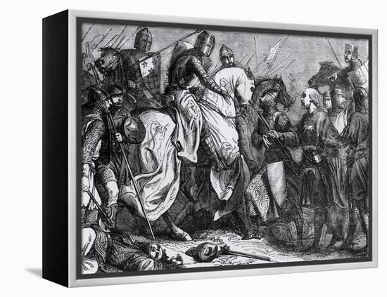 Henry III at the Battle of Lewes, 14th May 1264-Felix Philippoteaux-Framed Premier Image Canvas