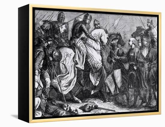 Henry III at the Battle of Lewes, 14th May 1264-Felix Philippoteaux-Framed Premier Image Canvas