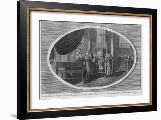 Henry III in the Chapter House at Winchester Cathedral, 1250 (1793)-Unknown-Framed Giclee Print