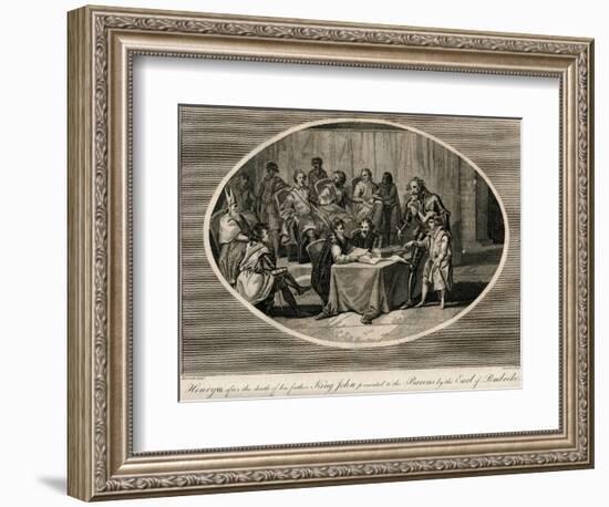 Henry III presented to the Barons by the Earl of Pembroke, 1216 (1793)-Unknown-Framed Giclee Print