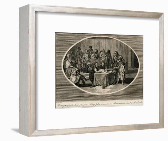 Henry III presented to the Barons by the Earl of Pembroke, 1216 (1793)-Unknown-Framed Giclee Print