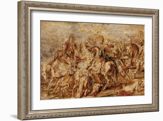 Henry IV (1553-1610) in the Battle of Ivry-Peter Paul Rubens-Framed Giclee Print