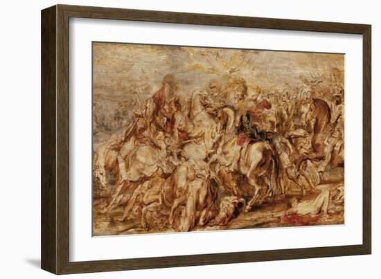 Henry IV (1553-1610) in the Battle of Ivry-Peter Paul Rubens-Framed Giclee Print