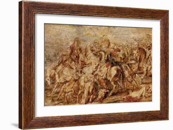 Henry IV (1553-1610) in the Battle of Ivry-Peter Paul Rubens-Framed Giclee Print