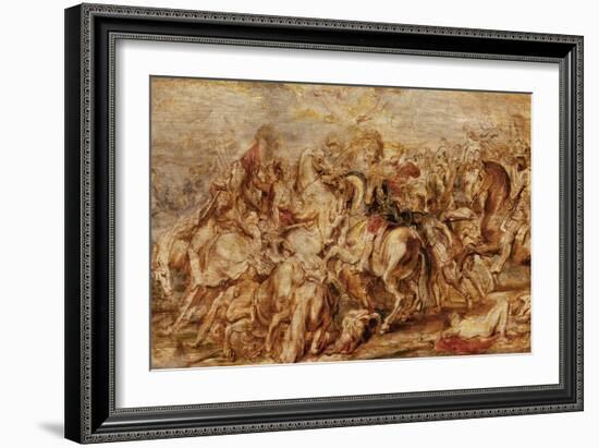 Henry IV (1553-1610) in the Battle of Ivry-Peter Paul Rubens-Framed Giclee Print