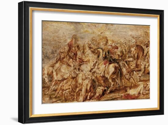 Henry IV (1553-1610) in the Battle of Ivry-Peter Paul Rubens-Framed Giclee Print