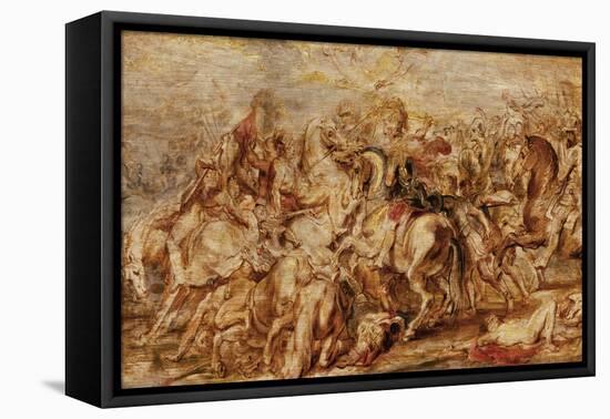 Henry IV (1553-1610) in the Battle of Ivry-Peter Paul Rubens-Framed Premier Image Canvas