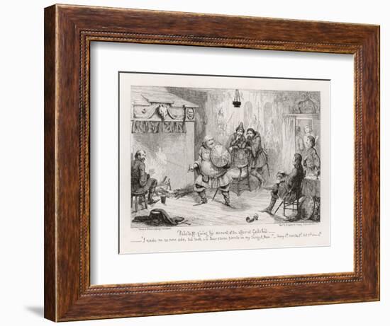 Henry IV, Act II Scene Iv: Falstaff Giving His Account of the Affair at Gadshill-George Cruikshank-Framed Art Print