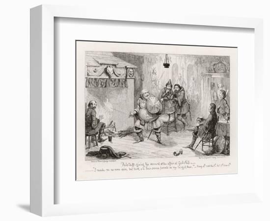 Henry IV, Act II Scene Iv: Falstaff Giving His Account of the Affair at Gadshill-George Cruikshank-Framed Art Print