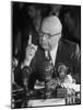 Henry J. Kaiser Testifying at the Howard Hughes Trial-null-Mounted Photographic Print