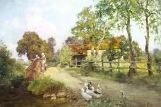 Gathering Spring Flowers-Henry John Yeend King-Giclee Print