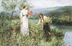 Gathering Spring Flowers-Henry John Yeend King-Giclee Print