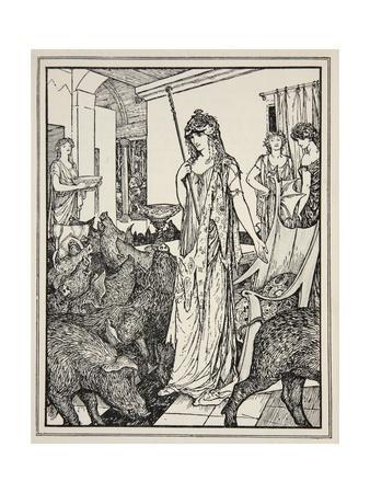 'Achilles Pities Penthesilea after Slaying Her' Giclee Print - Henry