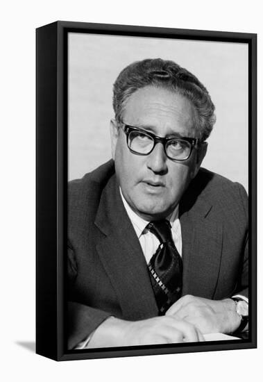 Henry Kissinger as Secretary of State in the Gerald Ford Administration. March 3 1976-null-Framed Stretched Canvas