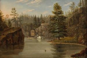 Gorge of the St. Croix, 1847 by Henry Lewis