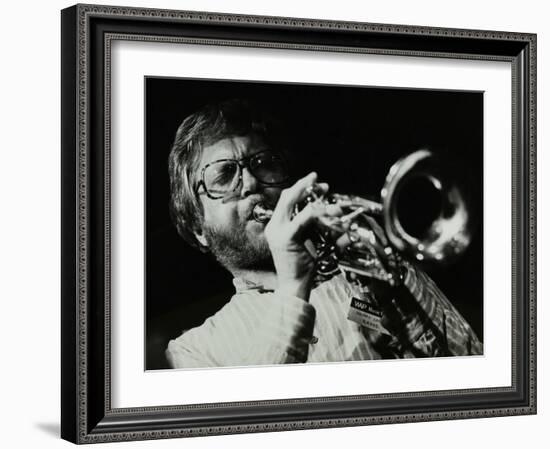 Henry Lowther Playing the Trumpet at the Stables, Wavendon, Buckinghamshire-Denis Williams-Framed Photographic Print