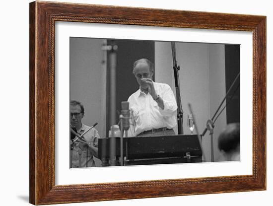 Henry Mancini, Cts Studios, Wembley, London, 1990-Brian O'Connor-Framed Photographic Print