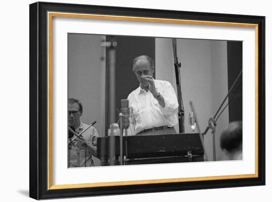 Henry Mancini, Cts Studios, Wembley, London, 1990-Brian O'Connor-Framed Photographic Print