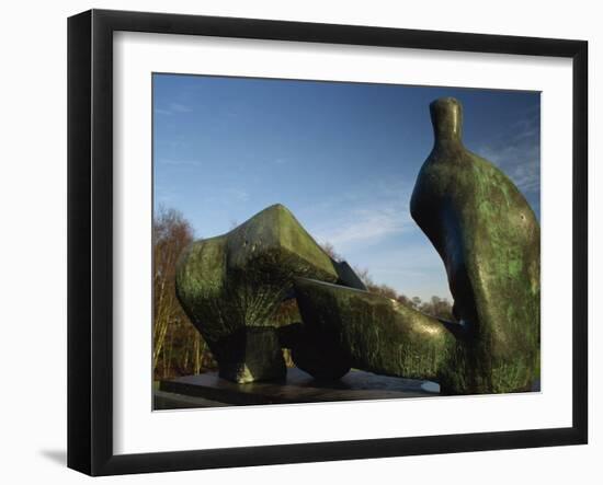 Henry Moore Sculpture Near Kenwood House on Hampstead Heath, North London, England, United Kingdom-David Hughes-Framed Photographic Print