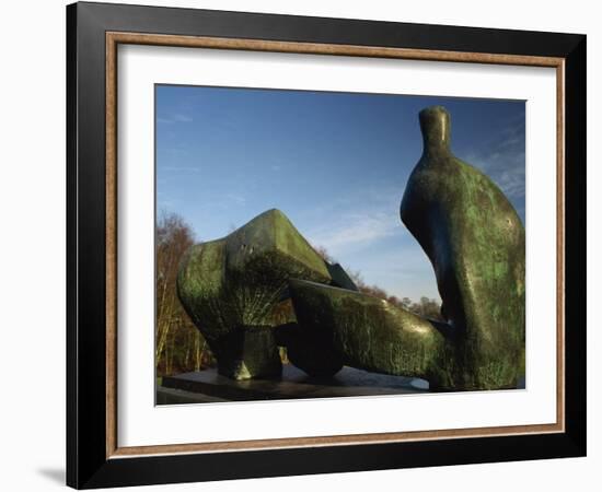 Henry Moore Sculpture Near Kenwood House on Hampstead Heath, North London, England, United Kingdom-David Hughes-Framed Photographic Print