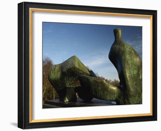 Henry Moore Sculpture Near Kenwood House on Hampstead Heath, North London, England, United Kingdom-David Hughes-Framed Photographic Print