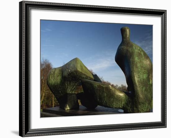 Henry Moore Sculpture Near Kenwood House on Hampstead Heath, North London, England, United Kingdom-David Hughes-Framed Photographic Print