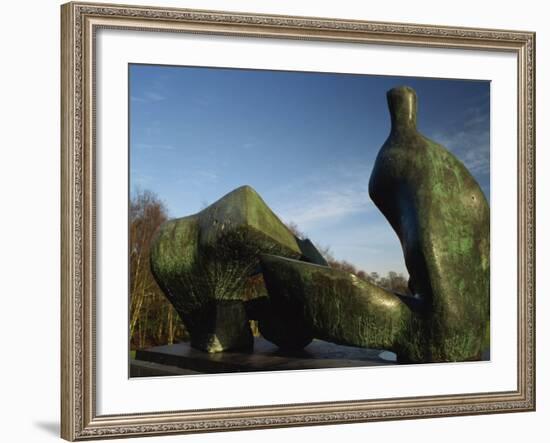 Henry Moore Sculpture Near Kenwood House on Hampstead Heath, North London, England, United Kingdom-David Hughes-Framed Photographic Print