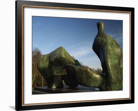 Henry Moore Sculpture Near Kenwood House on Hampstead Heath, North London, England, United Kingdom-David Hughes-Framed Photographic Print