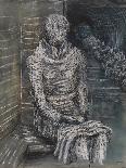 Woman Seated in the Underground-Henry Moore-Giclee Print