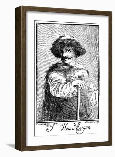 Henry Morgan, 17th Century Welsh Pirate, 1741-Bonneau-Framed Giclee Print