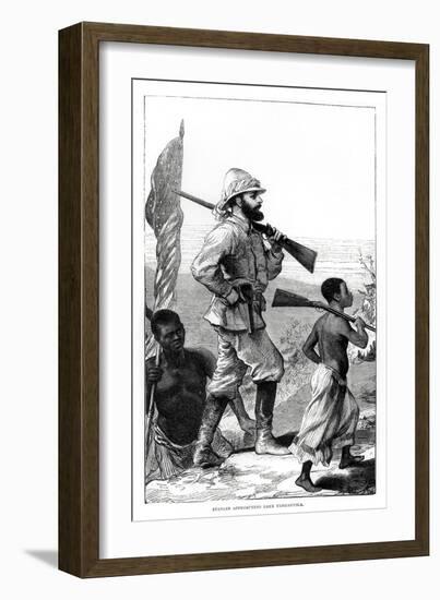 Henry Morton Stanley approaching Lake Tanganyika, 19th century-Unknown-Framed Giclee Print