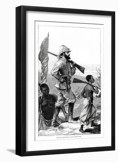 Henry Morton Stanley approaching Lake Tanganyika, 19th century-Unknown-Framed Giclee Print