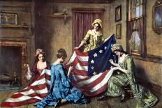 Birth of the Flag-Henry Mosler-Mounted Giclee Print