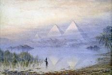 The Pyramids During the Nile Flood, Egypt, 1888-Henry Noel Shore-Giclee Print