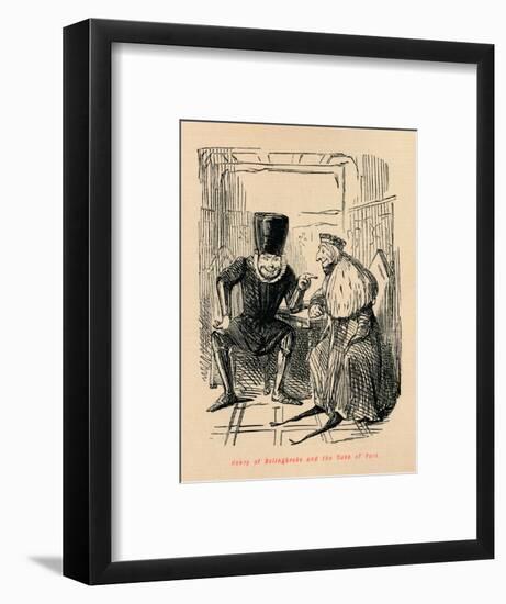 'Henry of Bolingbroke and the Duke of York', c1860, (c1860)-John Leech-Framed Giclee Print