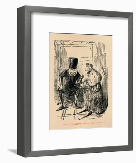 'Henry of Bolingbroke and the Duke of York', c1860, (c1860)-John Leech-Framed Giclee Print