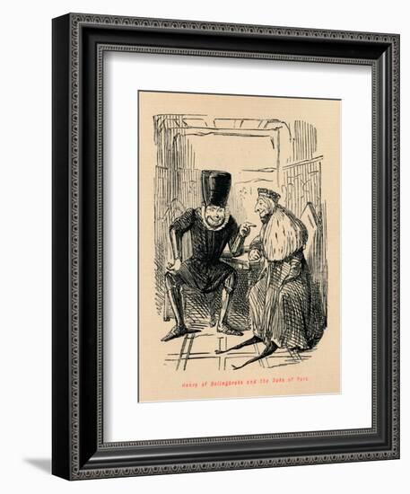 'Henry of Bolingbroke and the Duke of York', c1860, (c1860)-John Leech-Framed Giclee Print