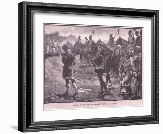 Henry on the Way to Becket's Tomb Ad 1174-Walter Paget-Framed Giclee Print